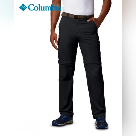 Columbia Men's Black Silver Ridge Utility Convertible Pants - Picture 1 of 6